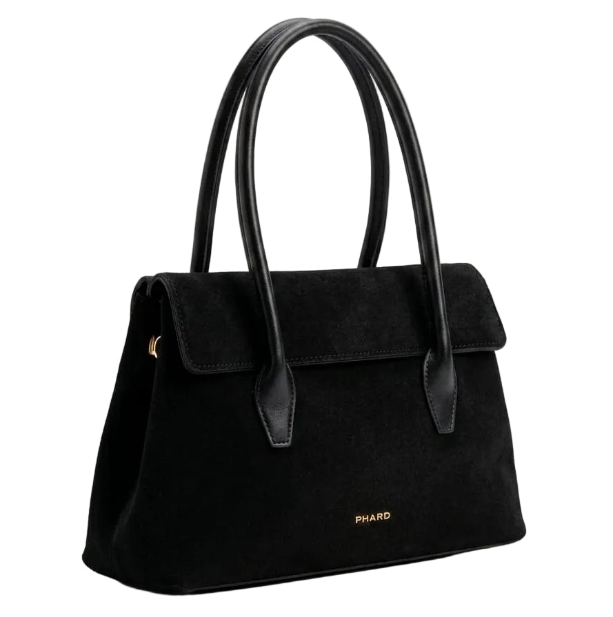 Bolsa de Ombro Phard em Camurça