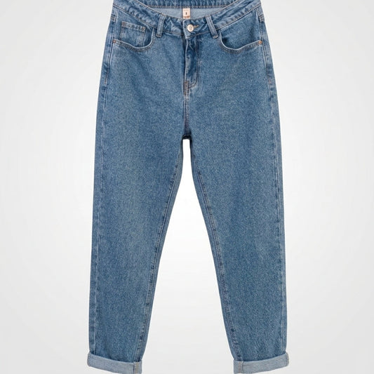 Calça de ganga mom fit