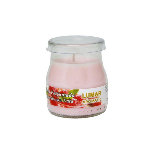 Vela Perfumada Morango & Nata